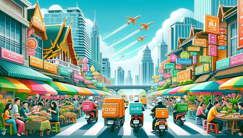 Thailand food delivery market chart and outlook